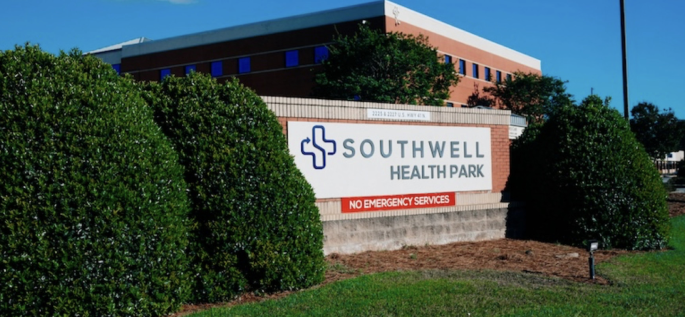 Southwell Healthpark sign